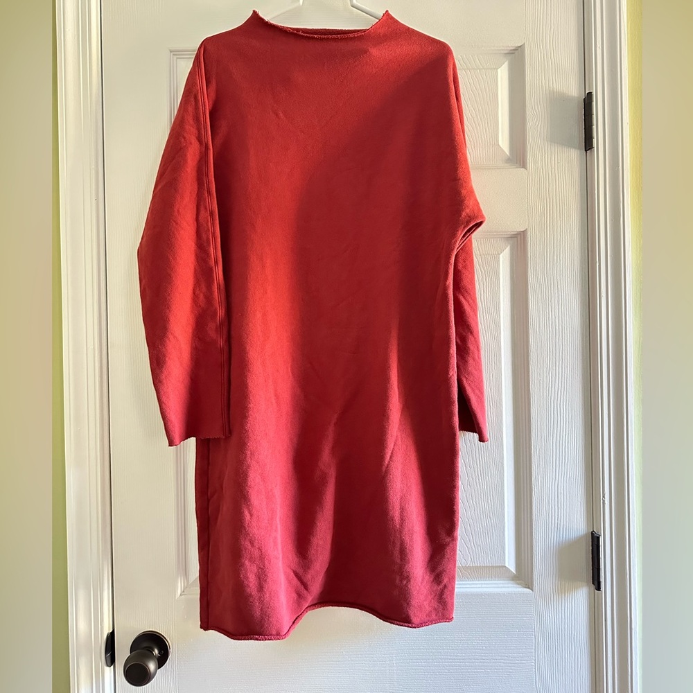 Frank & Eileen Red Izzie Sweatshirt Party Dress - Picture 6 of 12